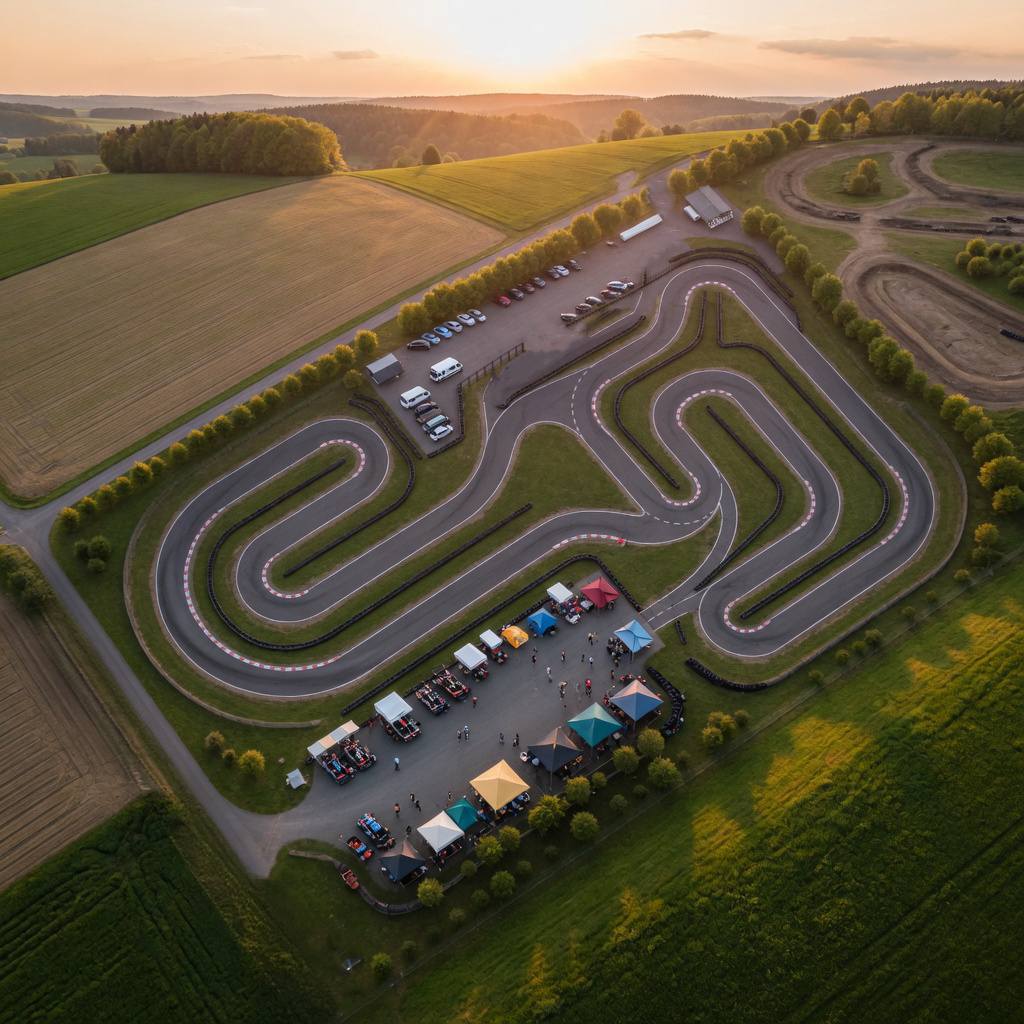 KCNN Kartbahn Drohnenaufnahme